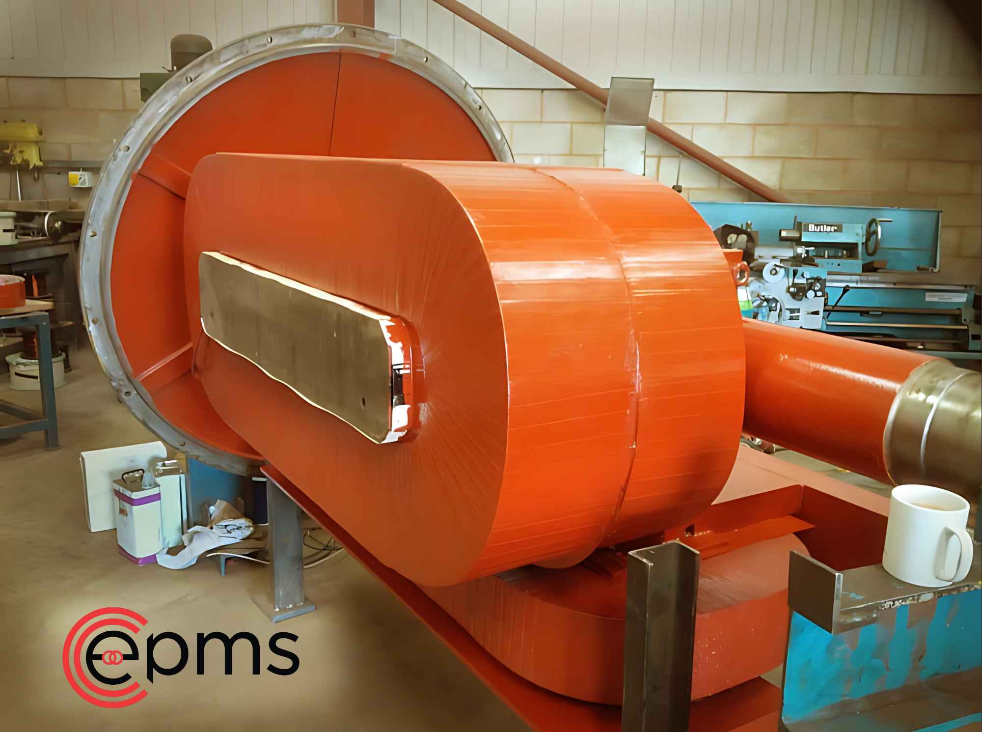 Image for article: Major repairs to large Steinert drum separator coil windings